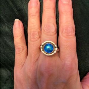 Elegant Kameleon Silver Ring Size 9